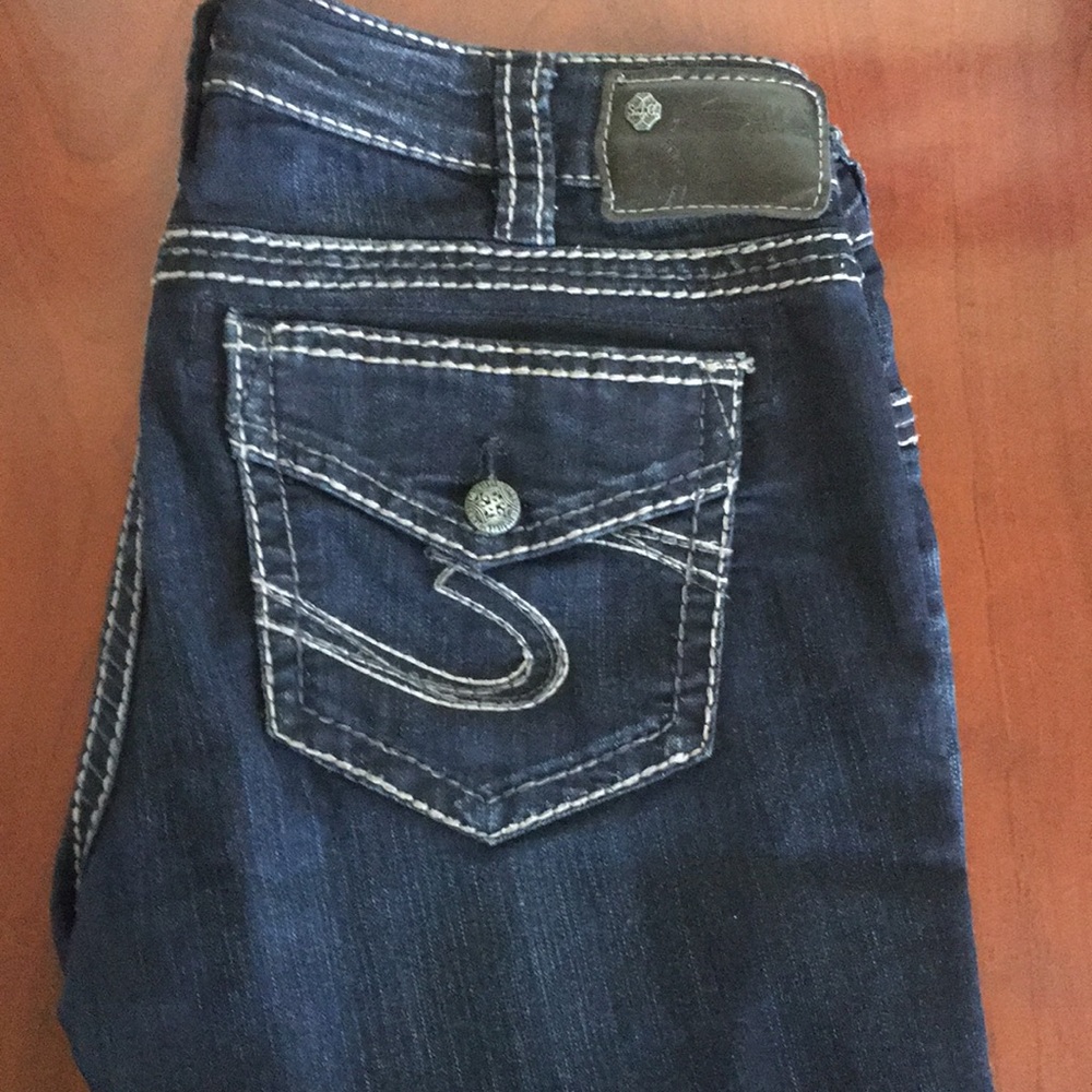 Womens silver jeans